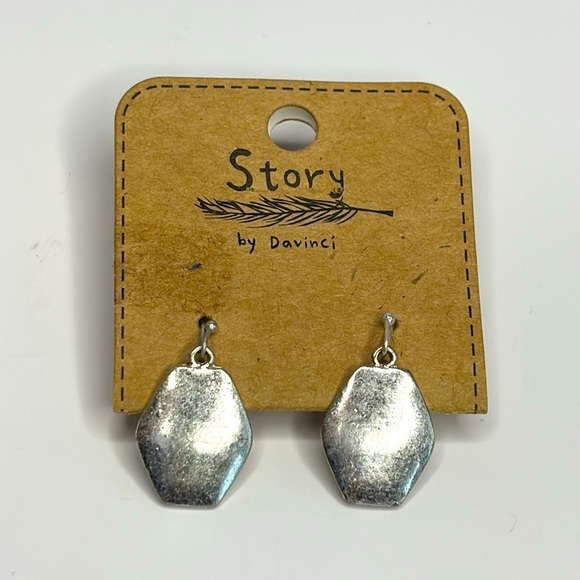 EARRINGS (TWO SETS SILVER TONE)*** - Picture 4 of 5